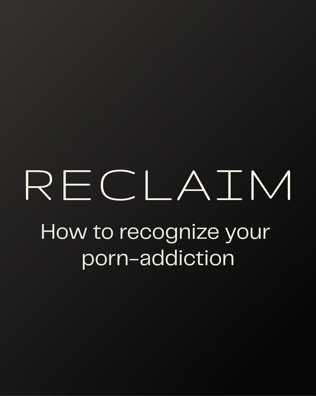 How to recognize your porn-addiction